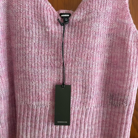 Monrow Soft Pink Ribbed Tank Top - Picture 3 of 4